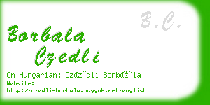 borbala czedli business card